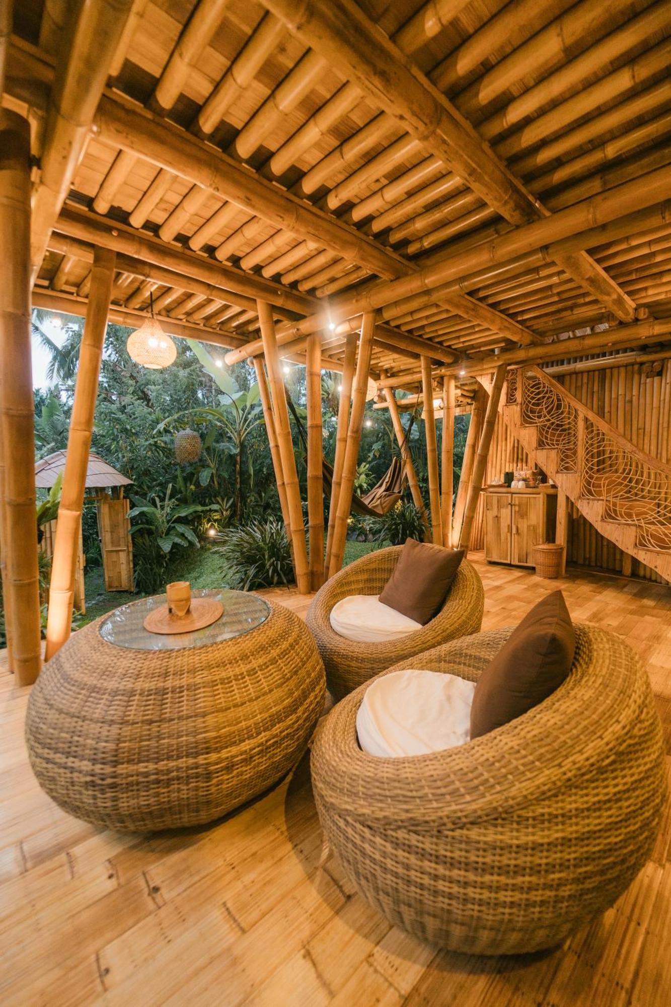 Willa Alamvaya Bali Bamboo House Sidemen  Zewnętrze zdjęcie